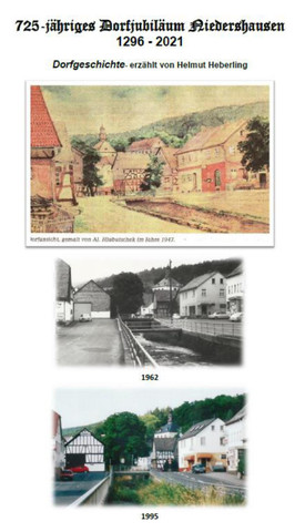 Broschüre zum 725-jährigen Jubiläum von Niedershausen (1296-2021) –  Dorfgeschichte erzählt von Helmut Heberling